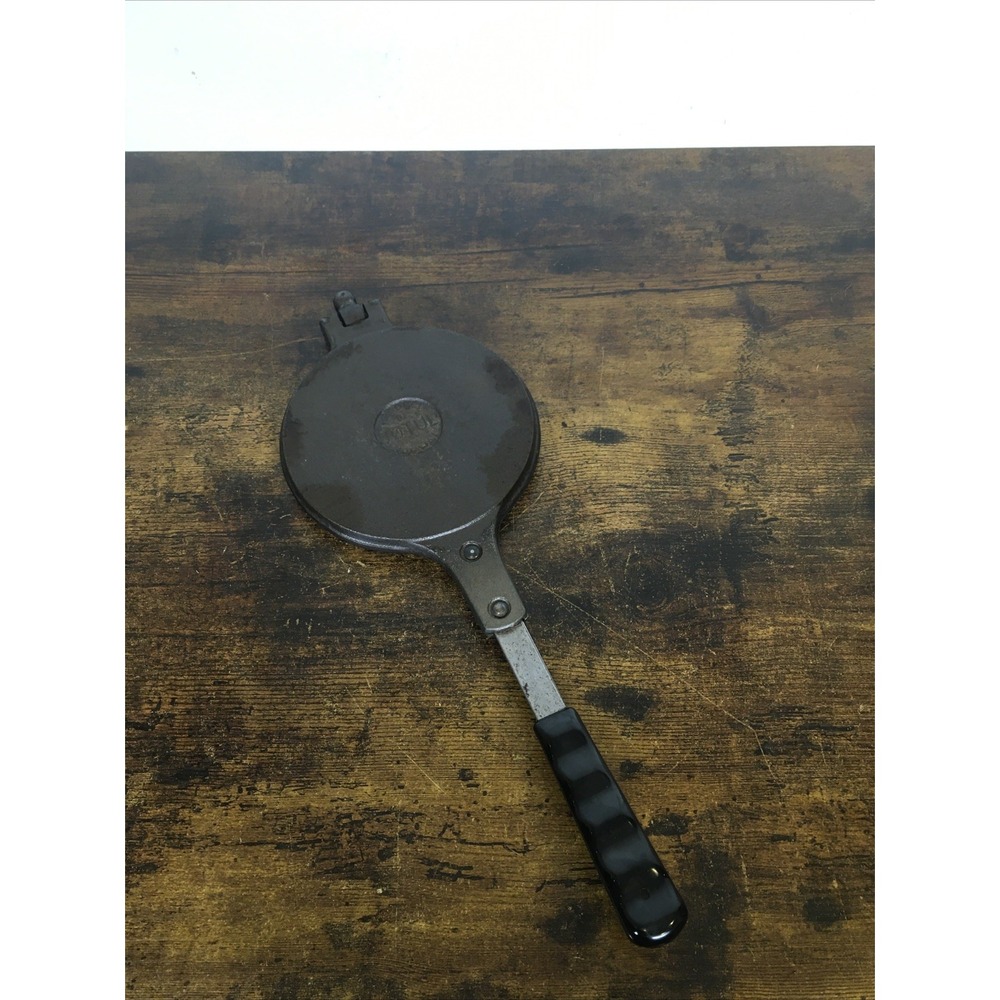 Vintage JOTUL Cast Iron Pizzelle Krumkake Crepe Press Norway No Base EUC1